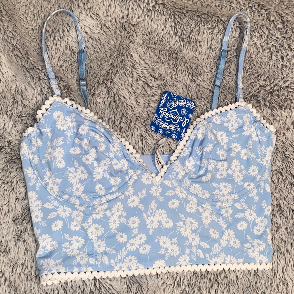 NWT Free People Lulu Longline Bralette / Crop Top
